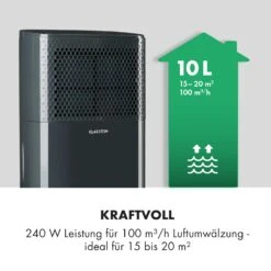 DryFy 10 Luftentfeuchter Dehumidifier 240W 10l/d 100m³/h 15-20m² -Klarstein 10032662 de 0003 logo