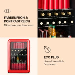 PopLife Getränkekühler Kühlschrank 0-10°C Retro-Design -Klarstein 10032751 de 0005 logo