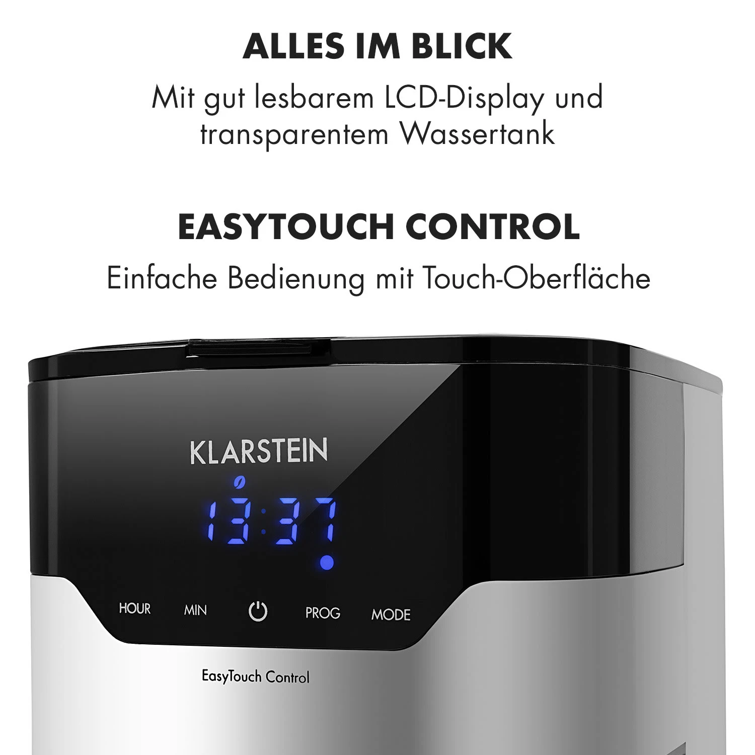 Kaffeemaschine Arabica 800W EasyTouch Control Silber/schwarz 7 Kaffeemaschine Arabica 800W EasyTouch Control Silber/schwarz – Bild 5