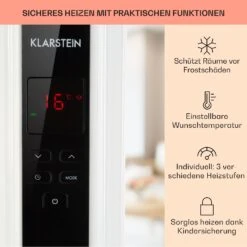 Thermaxx 2500 Ölradiator 2500W 5-35° C 24h-Timer Weiß/schwarz -Klarstein 10032775 de 0004 usp