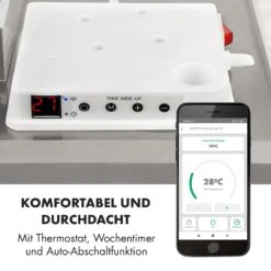 Wonderwall Smart Infrarotheizung 60x100cm App 600W Wochentimer IP24 -Klarstein 10032782 de 0008 logo