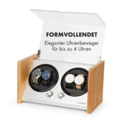 Hanoi 4 Uhrenbeweger, 4 Uhren, 3 Geschwindigkeiten, 4 Modi, Bambus -Klarstein 10032798 de 0003 logo