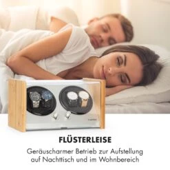 Hanoi 4 Uhrenbeweger, 4 Uhren, 3 Geschwindigkeiten, 4 Modi, Bambus -Klarstein 10032798 de 0006 logo