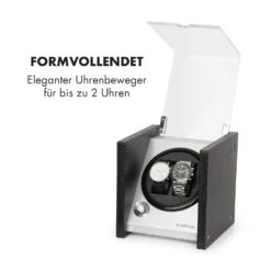 Tokyo 2 Uhrenbeweger, 2 Uhren, 3 Geschwindigkeiten, 4 Modi, Schwarz -Klarstein 10032799 de 0003 logo