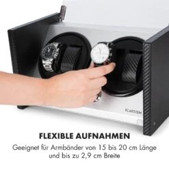 Tokyo 4 Uhrenbeweger, 4 Uhren, 3 Geschwindigkeiten, 4 Modi, Schwarz -Klarstein 10032800 de 0007 logo