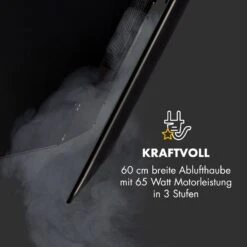 Laurel 60 Dunstabzugshaube 60cm Abluft: 350 M³/h LED Touch Glas -Klarstein 10032842 de 0008 logo