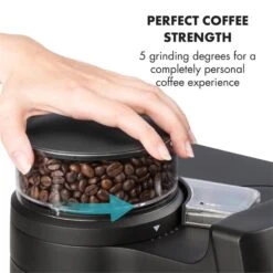 Aromatica II Duo Kaffeemaschine, Integriertes Mahlwerk, 1,25 L, Rot 18 Aromatica II Duo Kaffeemaschine, Integriertes Mahlwerk, 1,25 L, Rot -Klarstein 10032866 yy 0006 logo Klarstein Aromatica II Duo Kaffeemaschine rot