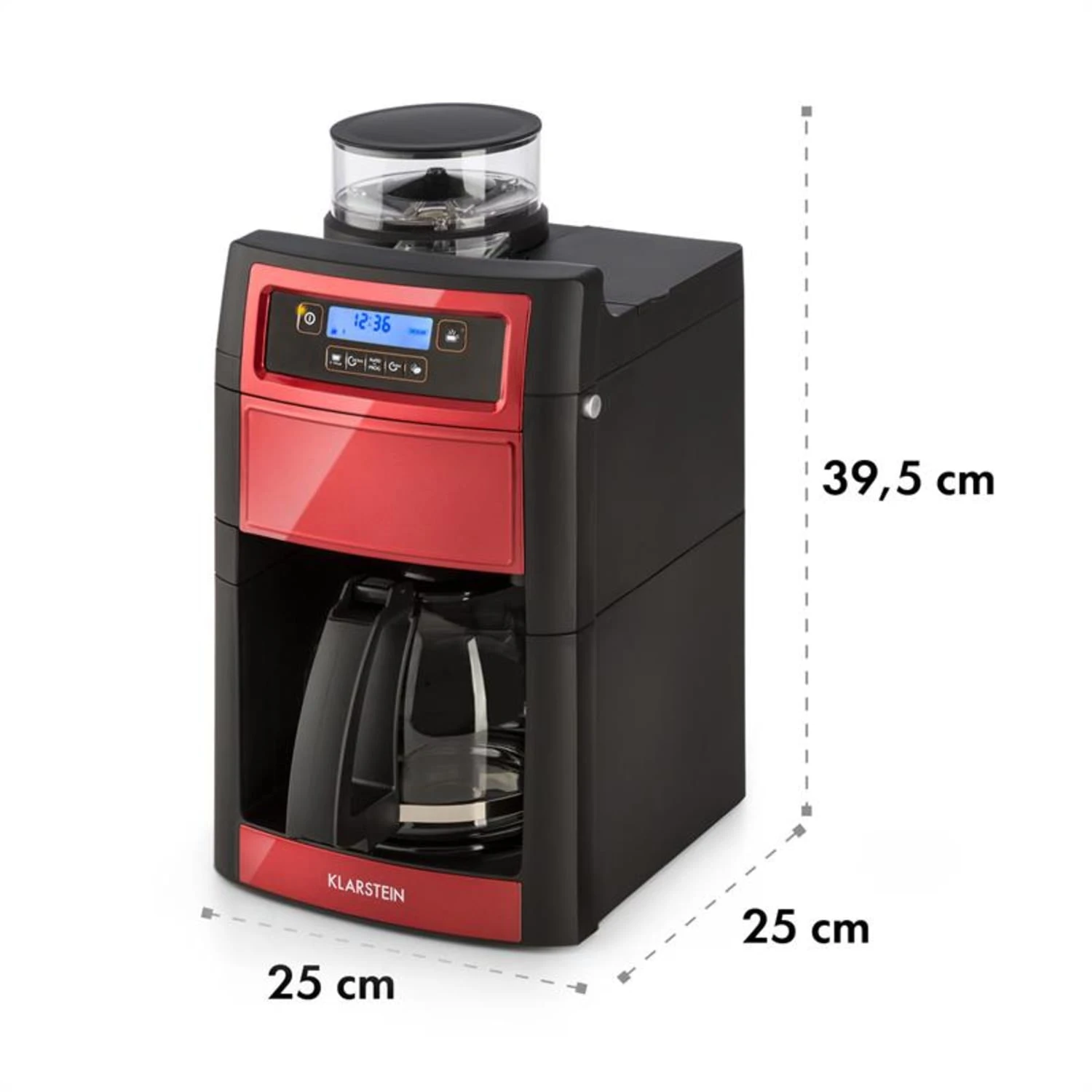Aromatica II Duo Kaffeemaschine, Integriertes Mahlwerk, 1,25 L, Rot 13 Aromatica II Duo Kaffeemaschine, Integriertes Mahlwerk, 1,25 L, Rot – Bild 11