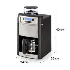 Aromatica II Kaffeemaschine, Mahlwerk, 1,25 L, Silber -Klarstein 10032872 yy 0011 logo Klarstein Aromatica II Kaffeemaschine silber
