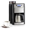 Aromatica II Thermo Kaffeemaschine, Mahlwerk, 1,25 L, Silber -Klarstein 10032875 yy 0001 titel Klarstein Aromatica II Thermo Kaffeemaschine silber
