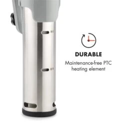 Quickstick Flex 1300W 3D Circulating 0-95 °C IPX7 Timer Silber -Klarstein 10032906 yy 0008 logo Klarstein Quickstick Flex silber