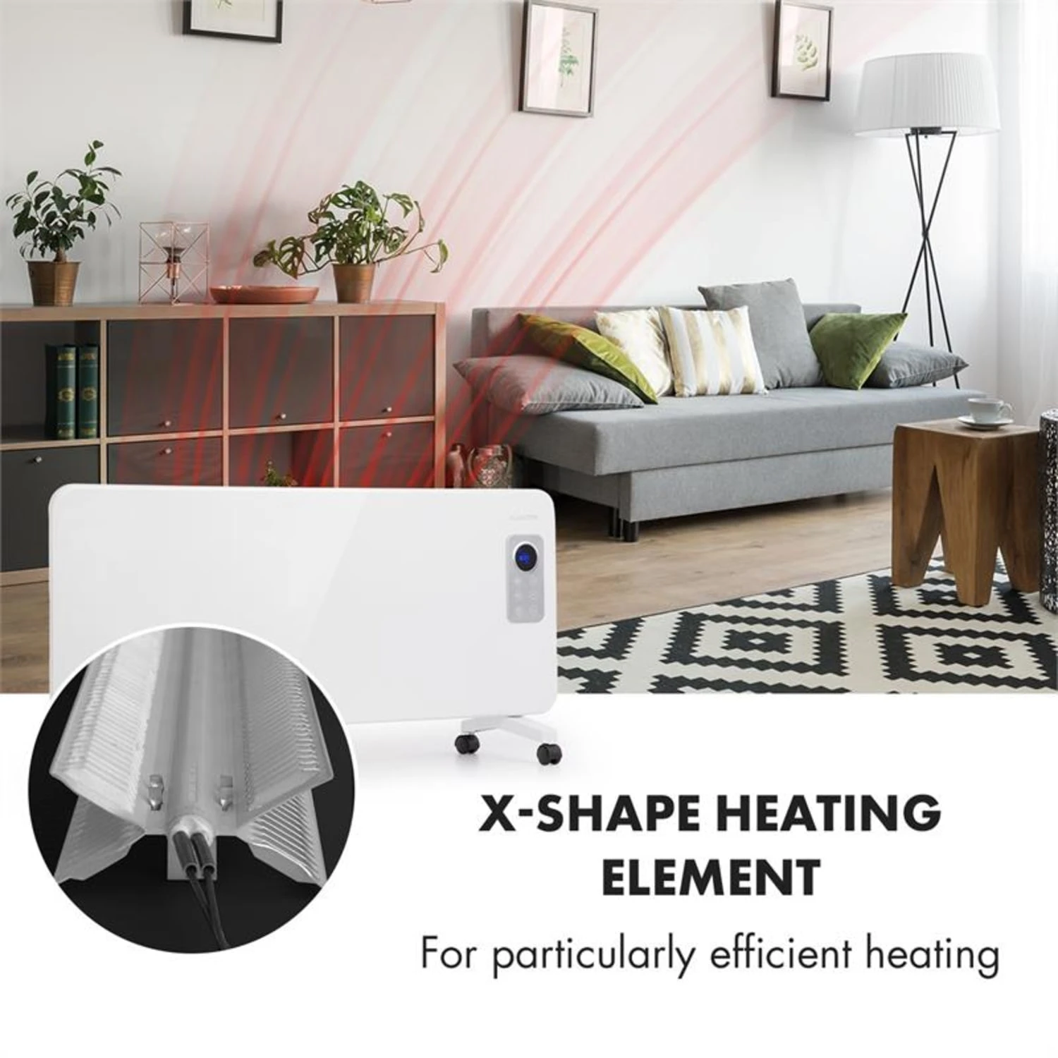 Hot Spot CV20 Konvektorheizung 2000W IP24 Fernbedienung Weiß 5 Hot Spot CV20 Konvektorheizung 2000W IP24 Fernbedienung Weiß – Bild 3