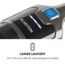 TurboHybrid Staubsauger Boden- Und Handstaubsauger Anthrazit/blau -Klarstein 10032945 de 0005 logo