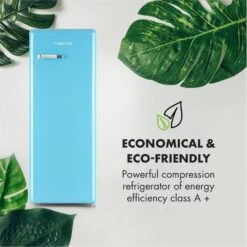 Irene XL Vollraumkühlschrank 240 Liter Retro-Design 12 Irene XL Vollraumkühlschrank 240 Liter Retro-Design -Klarstein 10032979 uk 0003 logo freezer blue