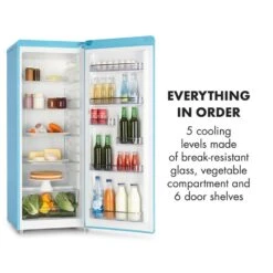 Irene XL Vollraumkühlschrank 240 Liter Retro-Design 14 Irene XL Vollraumkühlschrank 240 Liter Retro-Design -Klarstein 10032979 uk 0005 logo freezer blue