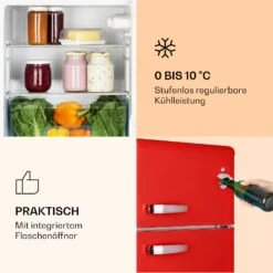 Irene Kühl- & Gefrierkombination 85 Liter Retro-Design 10 Irene Kühl- & Gefrierkombination 85 Liter Retro-Design -Klarstein 10032980 de 0003 logo