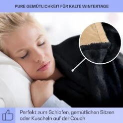 Dr. Watson SuperSoft Heizdecke 120 W 180 X 130 Cm Teddy-Plüsch -Klarstein 10033006 de 0004 usp