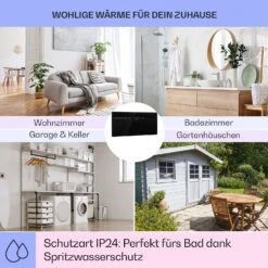 Hot Spot Slimcurve Heizgerät 80x40cm 40m² 2000W 5-40°C LED IP24 -Klarstein 10033017 de 0005 usp