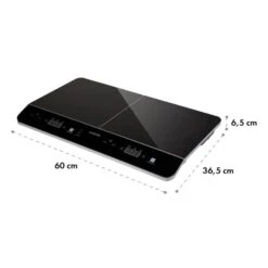 VariCook Neo Induktions-Doppelkochfeld 3500W SenseControl Glaskeramik -Klarstein 10033036 yy 0009 logo Klarstein VariCook Neo Induktions Doppelkochfeld