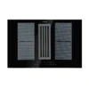 Full House Down Air System Induktionsherd + Dunstabzugshaube Schwarz