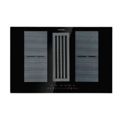 Full House Down Air System Induktionsherd + Dunstabzugshaube Schwarz