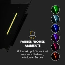 Mirage 60 Dunstabzugshaube 550m³/h Touch-Panel RGB-Ambiente-Licht Glas 16 Mirage 60 Dunstabzugshaube 550m³/h Touch-Panel RGB-Ambiente-Licht Glas -Klarstein 10033116 de 0005 logo