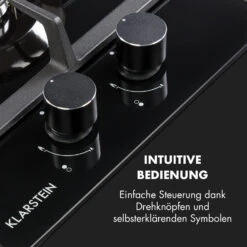 Ignito Domino Gaskochfeld 2-flammig Sabaf-Brenner Glaskeramik Schwarz 14 Ignito Domino Gaskochfeld 2-flammig Sabaf-Brenner Glaskeramik Schwarz -Klarstein 10033131 de 0004 logo