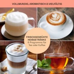 Baristomat 2-in-1-Heißgetränkeautomat Kaffee Tee Milchschaum -Klarstein 10033138 de 0007 usp