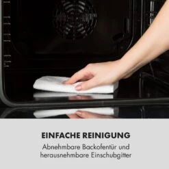 Kalahari Elektrischer Einbaubackofen 2300W 7 Funktionen Schwarz 15 Kalahari Elektrischer Einbaubackofen 2300W 7 Funktionen Schwarz -Klarstein 10033187 de 0003 logo