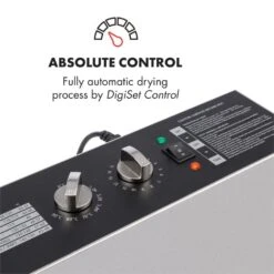 Master Jerky 16 Dörrautomat 1500W 40-90 °C 15h-Timer Edelstahl -Klarstein 10033212 yy 0003 logo Klarstein Master Jerky 16 Doerrautomat 1500W