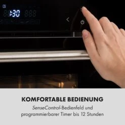 MasterFresh Dampfbackofen 230°C 24l Touch-Bedienfeld Schwarz -Klarstein 10033284 de 0005 logo