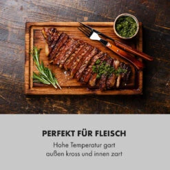 Crossfire Vertikaler Gasgrill 800°C Infrarot-Brenner 12.000 BTU Silber -Klarstein 10033288 de 0008 logo