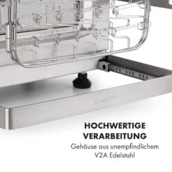 Crossfire Vertikaler Gasgrill 800°C Infrarot-Brenner 12.000 BTU Silber -Klarstein 10033288 de 0009 logo