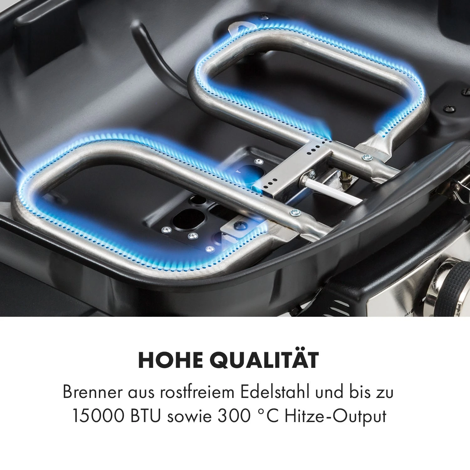 Parforce Duo 2 Gasgrill Brenner 4,4kW 15000BTU 300°C Schwarz 7 Parforce Duo 2 Gasgrill Brenner 4,4kW 15000BTU 300°C Schwarz – Bild 5