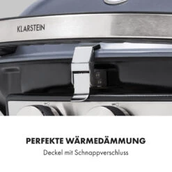 Parforce Duo Gasgrill 2 Brenner 4,4kW 15000BTU 300°C Grau -Klarstein 10033297 de 0008 logo