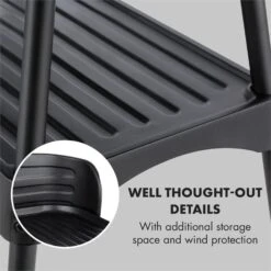 Porterhouse Elektrogrill 2200W Antihaft-Grillfläche Schwarz -Klarstein 10033322 yy 0005 logo Klarstein Porterhouse Elektrogrill 2200W schwarz