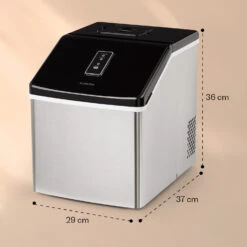 Clearcube Eiswürfelmaschine Klareis 13kg/24h Edelstahl Schwarz -Klarstein 10033350 yy 0011 dimensions