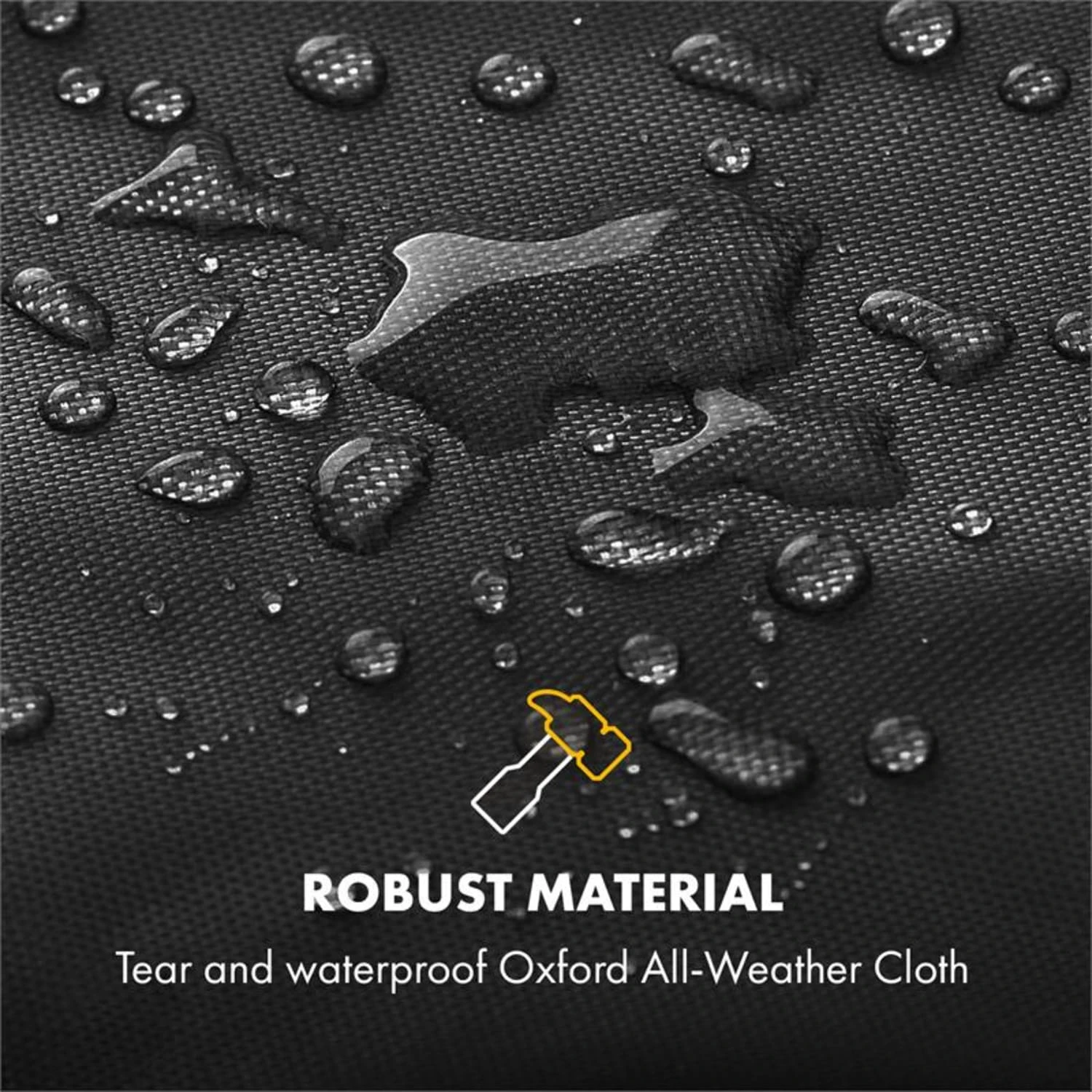 Beef Brisket Wetterschutzhaube Oxford Canvas Schwarz 6 Beef Brisket Wetterschutzhaube Oxford Canvas Schwarz – Bild 4