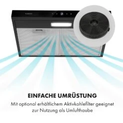 Contempo Neo Unterbau-Abzugshaube 60cm 175m³/h Edelstahl LED Acryl -Klarstein 10033471 de 0003 logo