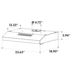 Contempo Neo Unterbau-Abzugshaube 60cm 175m³/h Edelstahl LED Acryl -Klarstein 10033471 uk 0009 logo