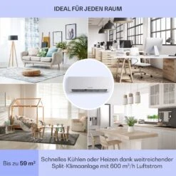 Windwaker Split-Klimaanlage 12.000 BTU/3,6 KW Luftdurchsatz 600m³/h 15 Windwaker Split-Klimaanlage 12.000 BTU/3,6 KW Luftdurchsatz 600m³/h -Klarstein 10033483 de 0005 usp