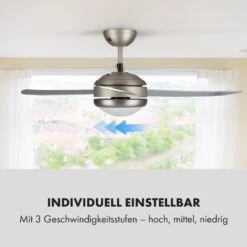 El Paso Deckenventilator & Lampe Ø 132 Cm 10.344 M³/h 180 U/min 49 DB 14 El Paso Deckenventilator & Lampe Ø 132 Cm 10.344 M³/h 180 U/min 49 DB -Klarstein 10033495 de 0005 logo