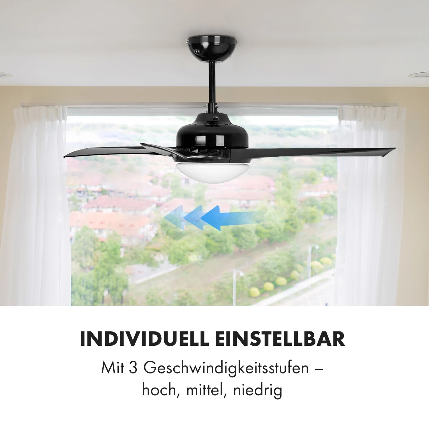 Klarstein Figo Deckenventilator 2-in-1 Mit Deckenleuchte Ø 132 Cm 7 Klarstein Figo Deckenventilator 2-in-1 Mit Deckenleuchte Ø 132 Cm – Bild 5