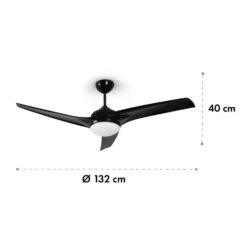 Klarstein Figo Deckenventilator 2-in-1 Mit Deckenleuchte Ø 132 Cm 16 Klarstein Figo Deckenventilator 2-in-1 Mit Deckenleuchte Ø 132 Cm -Klarstein 10033505 yy 0007 logo Klarstein Figo Deckenventilator 52 schwarz