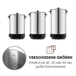KonfiStar 40 Einkochautomat Getränkespender 2500W 40L Edelstahl -Klarstein 10033524 de 0009 logo