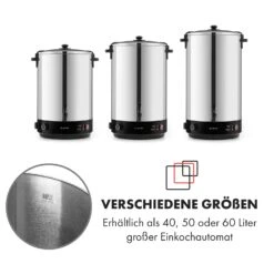 KonfiStar 50 Einkochautomat Getränkespender 2500W 50L Edelstahl -Klarstein 10033525 de 0009 logo