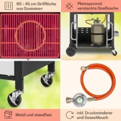 Tomahawk 3.1 S Gasgrill 3x3,6kW Brenner+2,7 KW 60x45cm Grill Edelstahl 14 Tomahawk 3.1 S Gasgrill 3x3,6kW Brenner+2,7 KW 60x45cm Grill Edelstahl -Klarstein 10033567 de 0005 usp