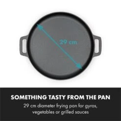 Tomahawk 3.1 S Brat & Back-Set Pfanne Pizzastein Ø29 Cm -Klarstein 10033568 yy 0004 logo Klarstein Tomahawk Brat and Back Set