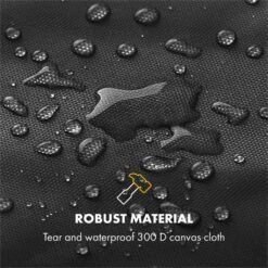 Tomahawk 3.1 S Wetterschutzhaube 300D Canvas 30/70% PE/PVC Schwarz 10 Tomahawk 3.1 S Wetterschutzhaube 300D Canvas 30/70% PE/PVC Schwarz -Klarstein 10033569 yy 0003 logo Klarstein Tomahawk S Wetterschutzhaube schwarz