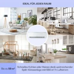 Windwaker Eco Split-Klimaanlage 12.000 BTU/3,5 KW Luftdurchsatz 680 M³/h Max. A++ -Klarstein 10033601 de 0005 usp